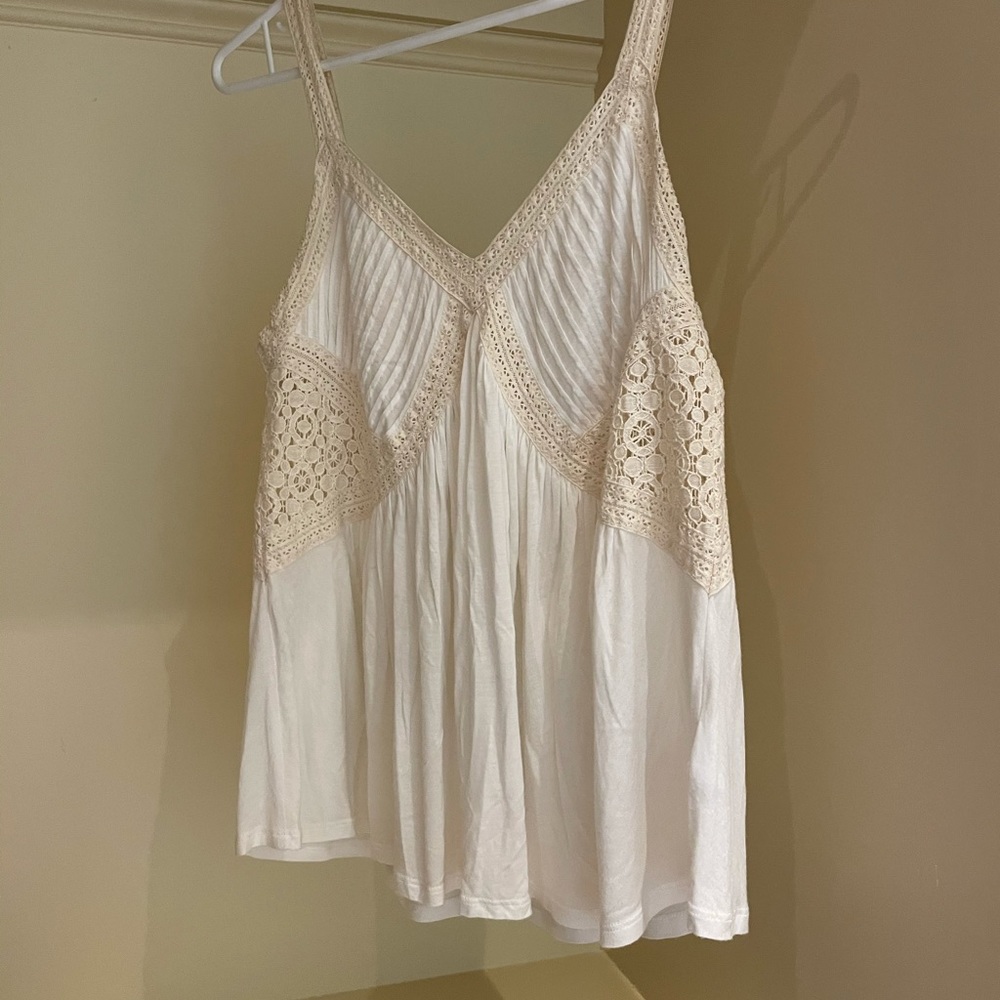White boho top
